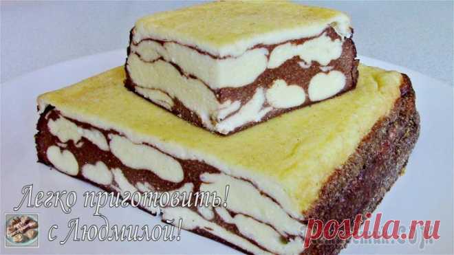 Нежная творожная запеканка без муки и манки