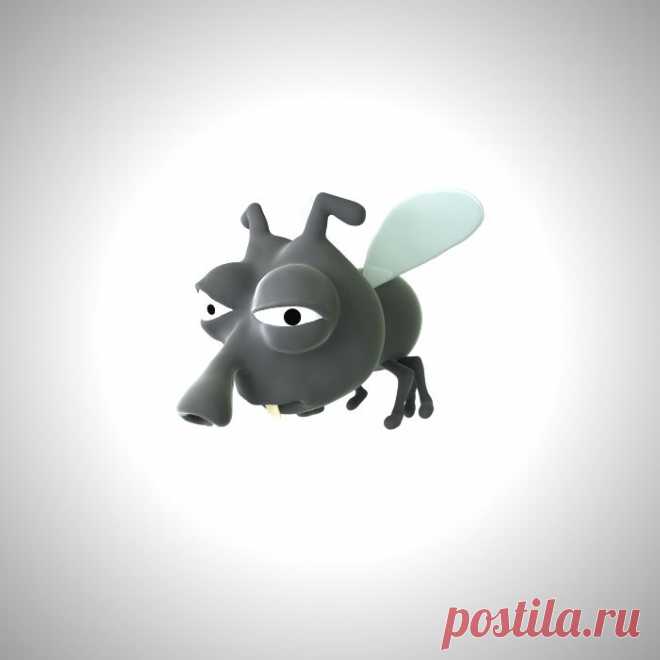 Сонный Мух. незатейливый персонаж для короткоментражного мультфильма. Характер флегматичный! )