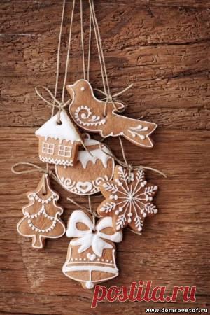 Праздничные рецепты. Пряники и печенье на рождество. Рецепт рождественского печенья. Пряничный домик. Елочные игрушки своими руками.