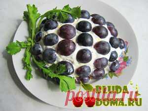 Салат с курицей «Виноград», рецепт