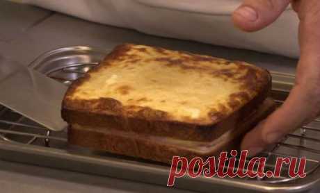 Крок-месье от Алена Дюкасса: утренний сэндвич как подают во французских кафе