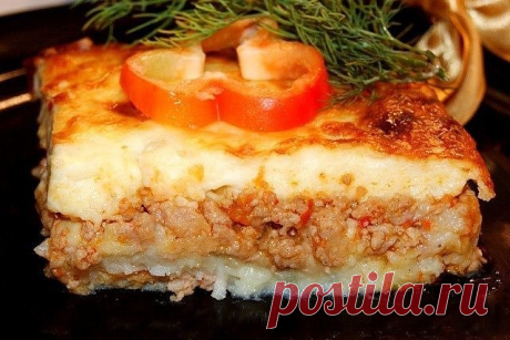 Картофельная запеканка с соусом "Бешамель»
Домашняя вкусная и ароматная картофельная запеканка с фаршем, перцем и помидорами. Если вы не знаете, что приготовить на ужин, то вспомните, что всё новое – это хорошо забытое старое. Вкус из детства! Невероятно вкусно и просто! Приготовление займет примерно сорок минут. Все точно попросят добавки – просто пальчики оближешь!

Ингредиенты:
Картофельное пюре — 700 г
Фарш мясной — 400 г
Лук репчатый — 1 шт.
Перец болгарский — 1 шт.
Т...