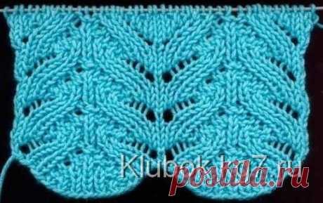 Красивый узор спицами | Клубок