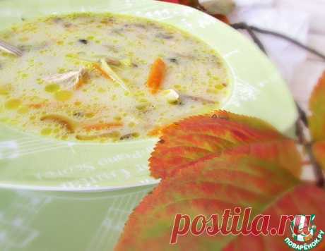 Суп с плавленым сыром и шампиньонами – кулинарный рецепт