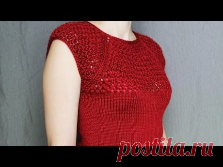Как связать кофточку спицами