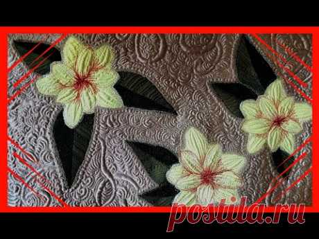 DIY АППЛИКАЦИЯ И ХУДОЖЕСТВЕННАЯ СТЕЖКА ИЗ ЛОСКУТОВ ТКАНИ