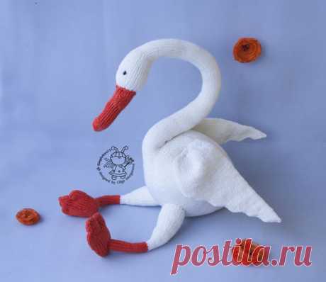 Купить Мастер-класс "Лебедь" - милый подарок, игрушка ручной работы, авторская игрушка, розовый