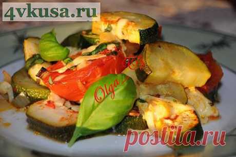 Цуккини, запеченные с чесноком и помидорами | 4vkusa.ru
