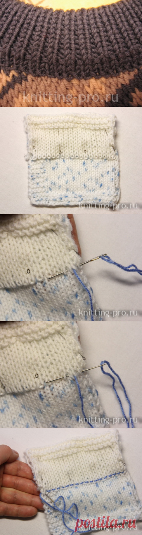 Выполнение кеттельного шва - knitting-pro.ru - От азов к мастерству
