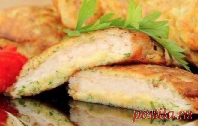 Курица всегда получается сочной и нежной! Куриные отбивные с сыром