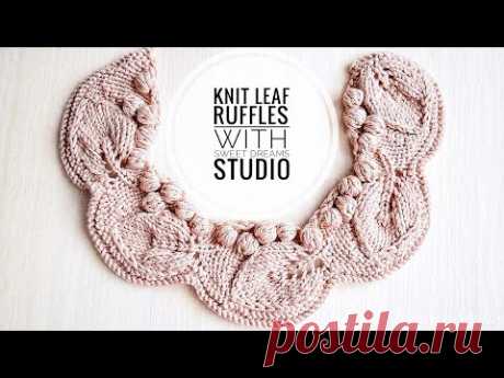 Knit Leaf Ruffles/Collar