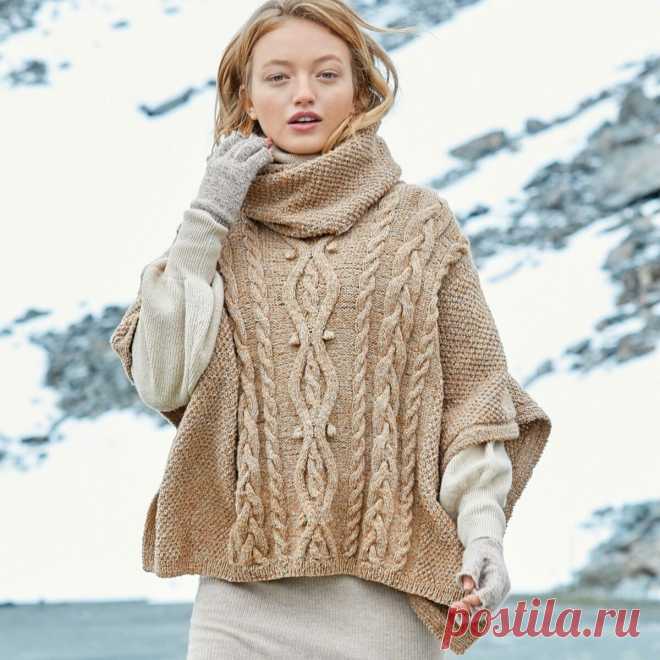 Пончо и снуд спицами. Описание и схемы – Paradosik Handmade - вязание для начинающих и профессионалов