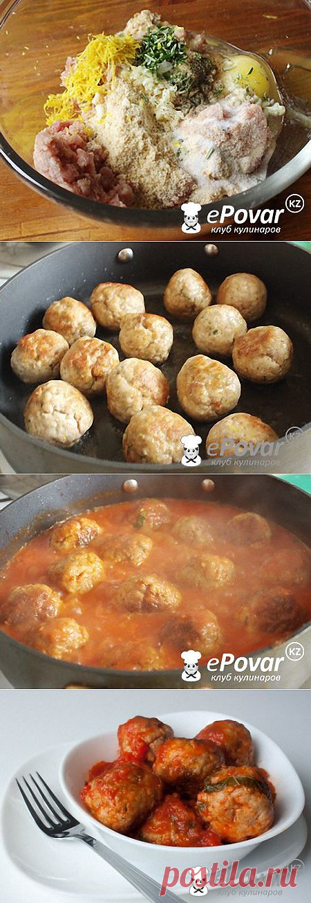 Розмариновые фрикадельки в томатном соусе — Рецепт приготовления с фото — Горячие блюда, Блюда из фарша