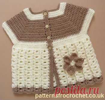 Free baby crochet pattern summer coat usa