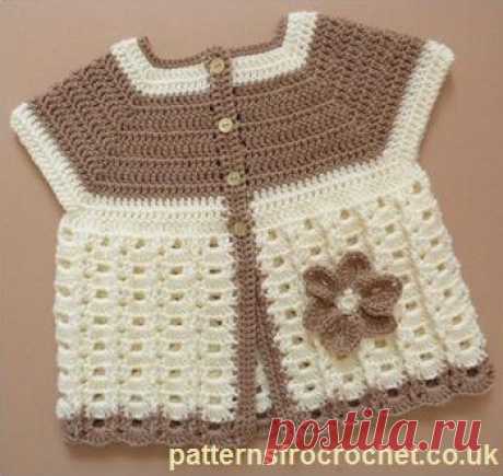 Free baby crochet pattern summer coat usa