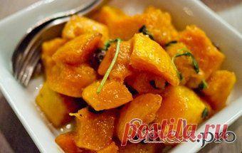 Запеченная тыква с медом рецепт с фото