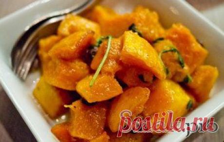 Запеченная тыква с медом рецепт с фото