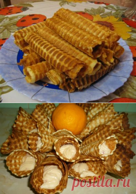 Тонкие хрустящие вафли