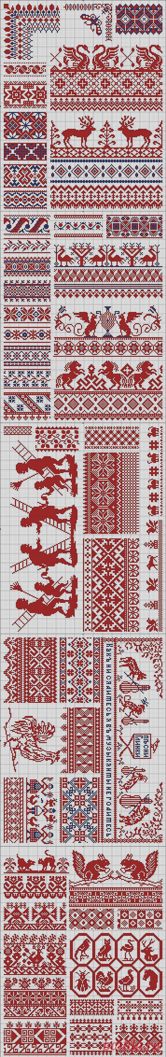 Схемы вышивки крестиком 1