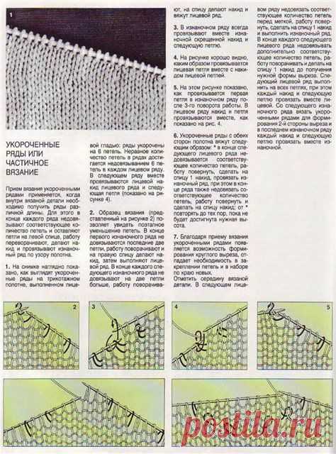 ru_knitting: Частичное вязание, круг, вытачки. укороченные и удлиненные ряды.Часть первая.