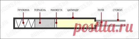 Устройство пневматических винтовок и пистолетов