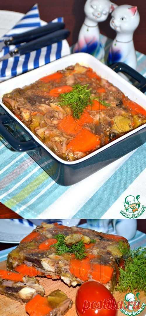 Куриный сальтисон с морковью в мультиварке.