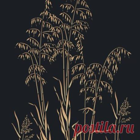 Wild Meadow Grass Stencil – Henny Donovan Motif