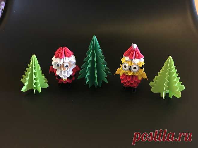 Origami Tree, Holiday Crafts, Origami Tree tutorial.