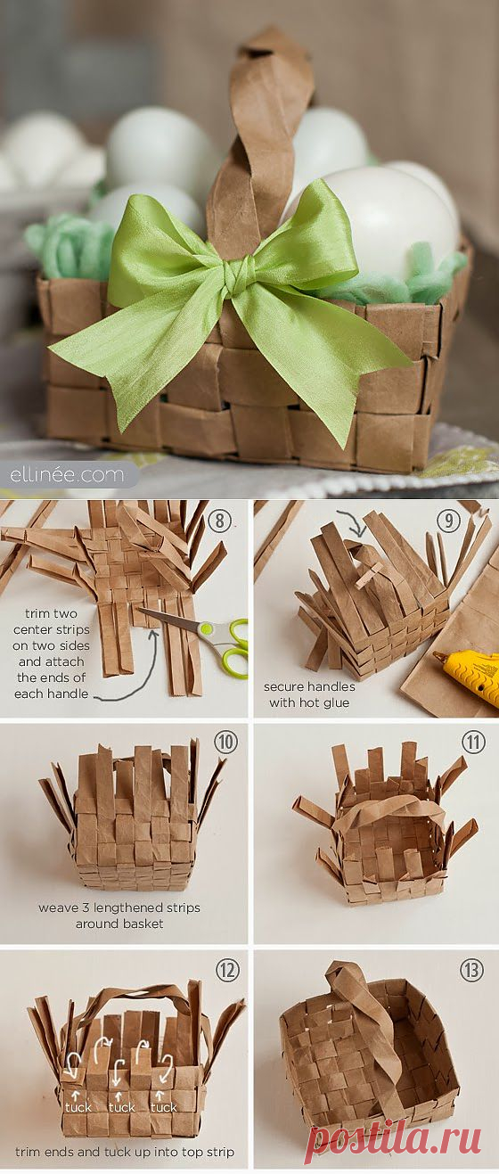 Сделай сам Проекты: DIY Бакалея сумка Пасхальная корзинка