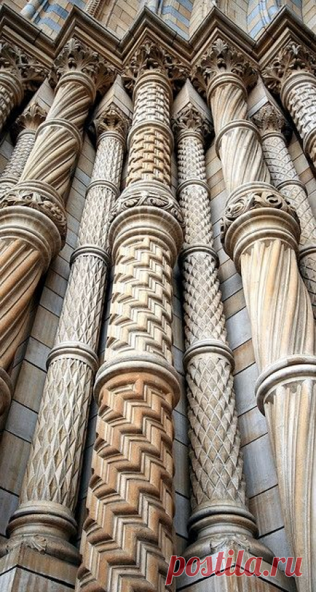 Natural History Museum, London. Most awesomely detailed decorated building I've ever seen.