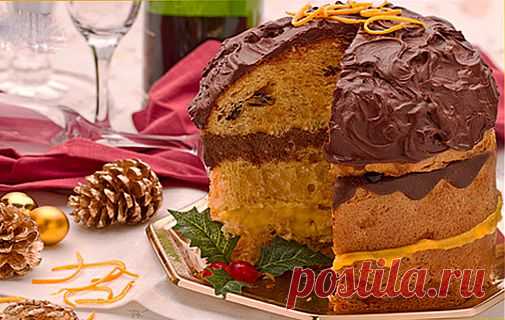 Кулич фаршированый апельсиновым и шоколадным кремом | Жарю-Варю