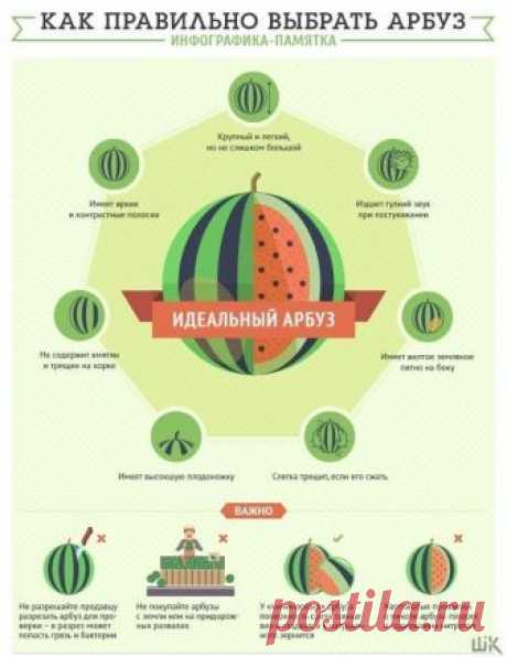 Как правильно выбрать дыню и арбуз 
Полезная шпаргалка - сохраняй!