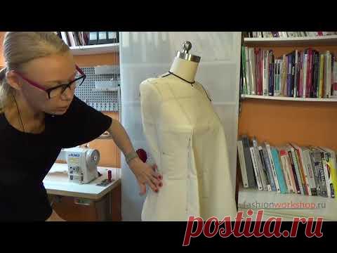 Урок 40 Лиф с асимметрией. Наколка полочки