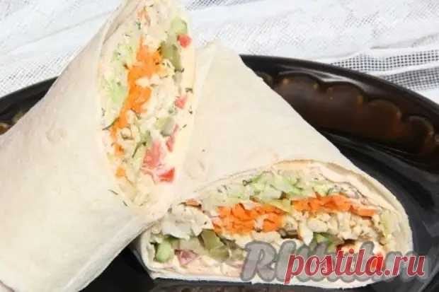 Шаурма с курицей и корейской морковью - Дачно-огородные радости - 18 апреля - Медиаплатформа МирТесен