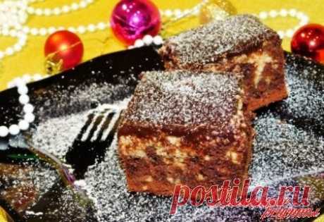 Сегодня у нас на угощение вкусный Шоколадный пирог с творогом рецепт с пошаговым фото