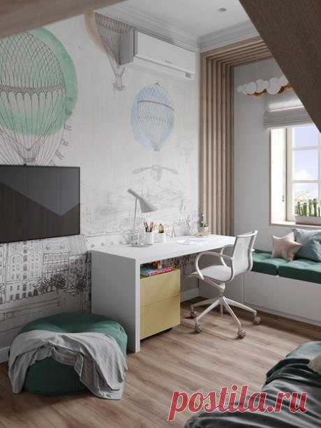 Проект детской 12,9 кв.м для мальчика Дизайнер — Шестова Юлия