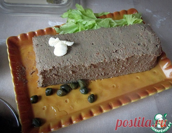 Печеночный паштет с шампиньонами и мадерой – кулинарный рецепт