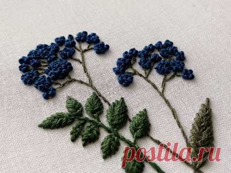 Вышивка цветов для начинающих | Журнал Ярмарки Мастеров