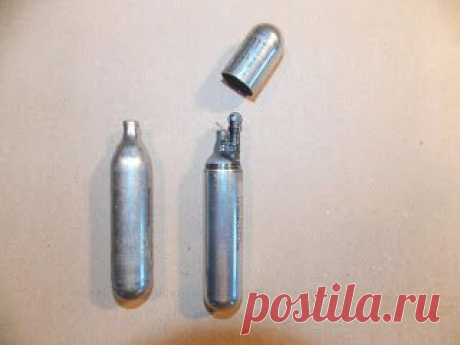 Самодельная зажигалка из 12-граммового CO2 баллончика