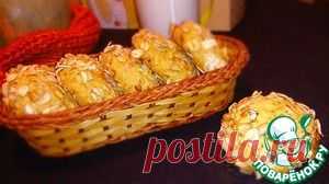 Тыквенное печенье с геркулесом и орехами - кулинарный рецепт