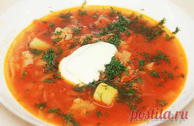 Самые вкусные щи - рецепт вкусного супа Ингредиенты бульон - 3 лкартофель - 150 граммлук репчатый - 1 штукморковь - 1 штуккапуста белокочанная - 300 граммкапуста квашеная - 200 граммтоматная паста - 1 ст. л.сахар - 1 ч. л.растительное масло...