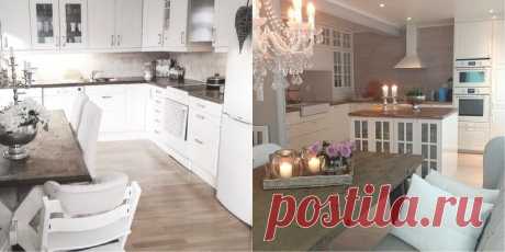 Создание кухни в стиле Шебби шик от отделки до декора (ФОТО)