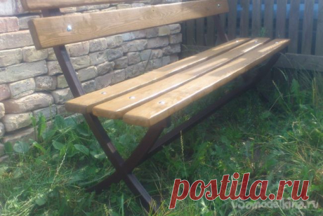 Садовая скамейка своими руками