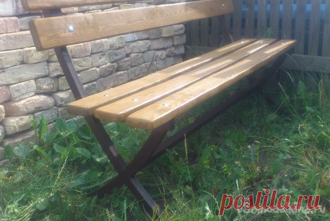 Садовая скамейка своими руками