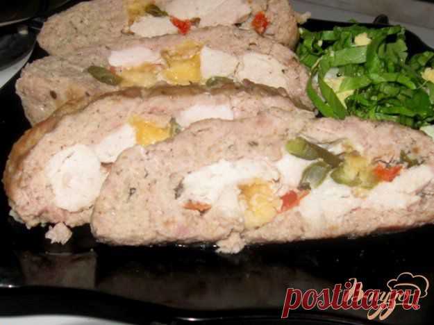 Мясной рулет с сыром и овощами - Простые рецепты Овкусе.ру