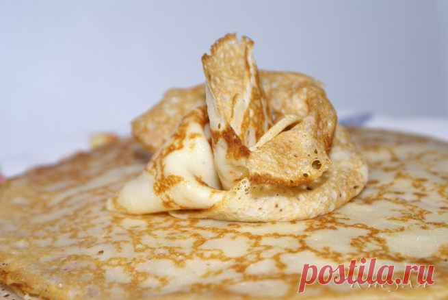 Тонкие блинчики с крахмалом — нежные и вкусные. Я в восторге