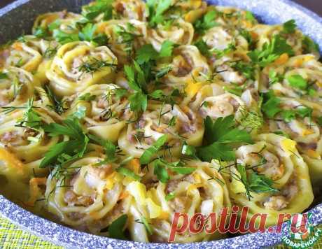 Штрули с фаршем и овощами – кулинарный рецепт