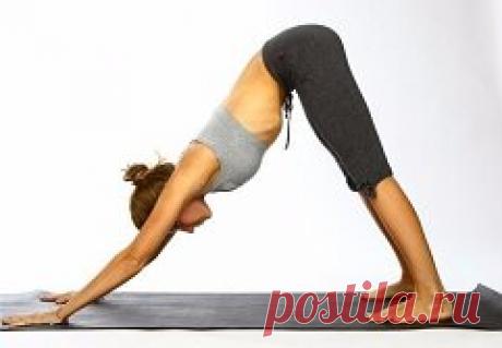 УТРЕННЯЯ ЙОГА. 
1. Хаста Уттана-асана 
(интенсивное вытягивание рук) 
Ноги вместе, переплетите пальцы рук, с согнутыми локтями уведите их за голову. 
Раскрывая грудную клетку, потяните подбородок вниз и вперед. 
Поднимитесь на носки, пятки плотно вместе, руки выпрямите в локтях, уводя переплет пальцев как можно дальше за голову. Взгляд вперед. 
2. Уттана-асана 
(наклон вперед из положения стоя). Стопы вместе, ноги слегка подсогнуты в коленях. Ложитесь ребрами на бедра.Захватите локти, сложив