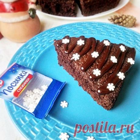 Шоколадные пирожные-ёлочки