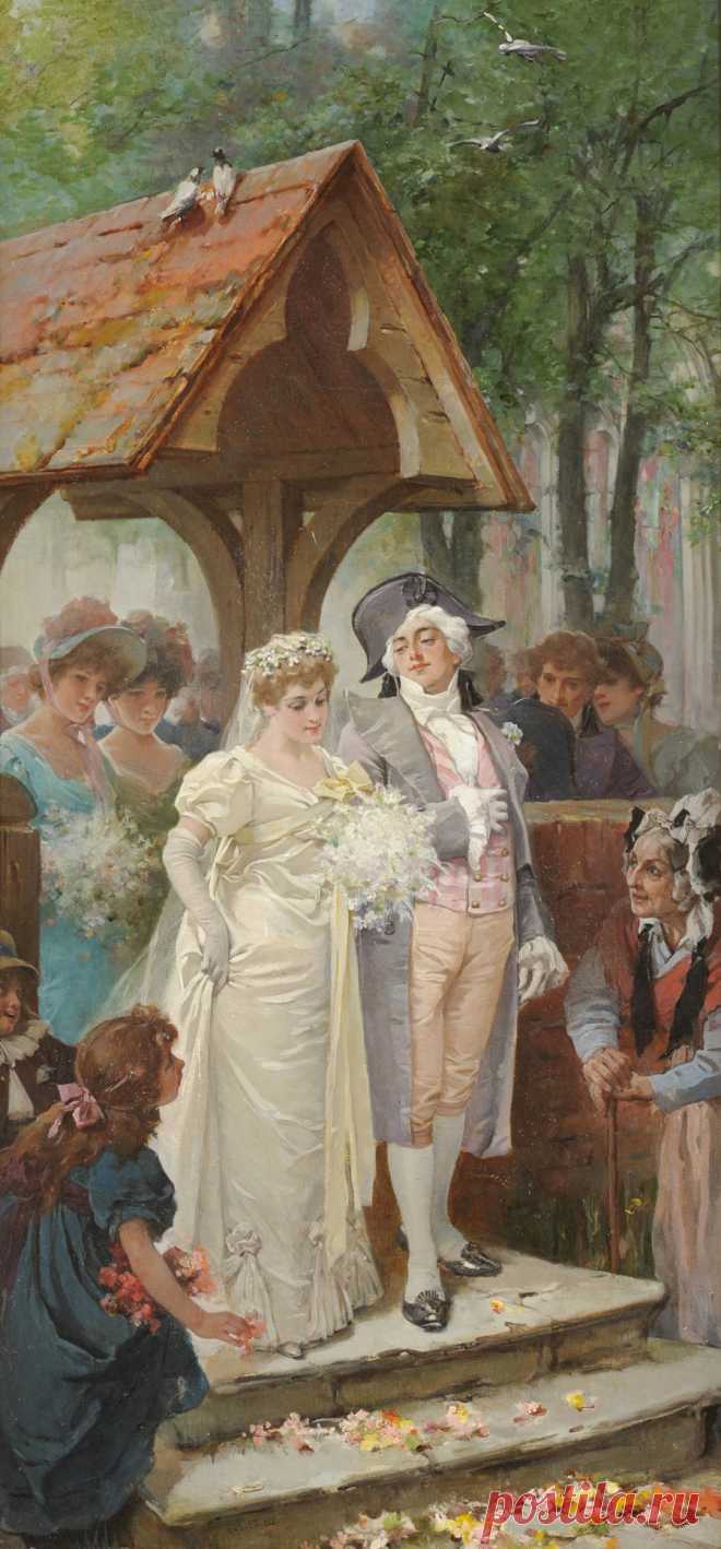 Английский художник Marcus Stone (1840-1921)Я думаю о Вас. Вы каждый миг со мной...